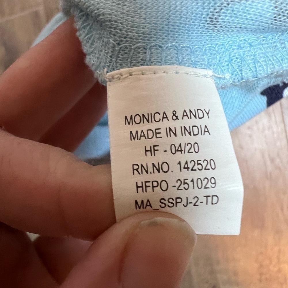 CLEAR-OUT Monica + Andy Bulldog Novelty Print‎ Organic Cotton Tee Shirt - Picture 4 of 5